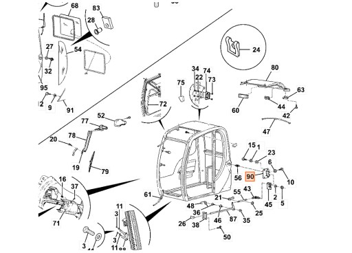 ЩИТ 6900/0544 CB 8080 JS145LC JS115 JS330 JS180