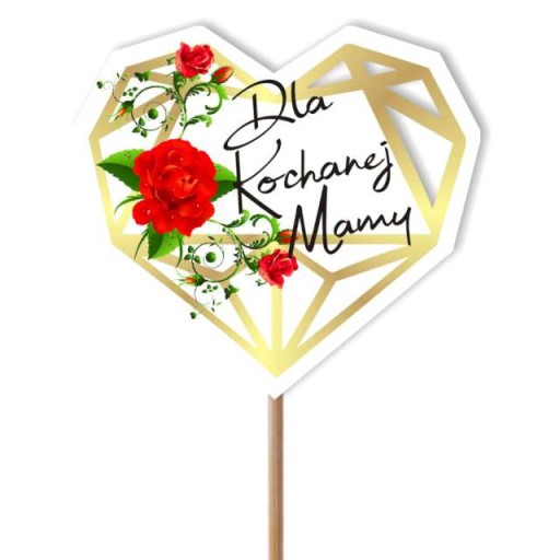 ТОППЕР довгий букет ПІКЕР ДЛЯ ДОРОГОЇ МАМИ торт