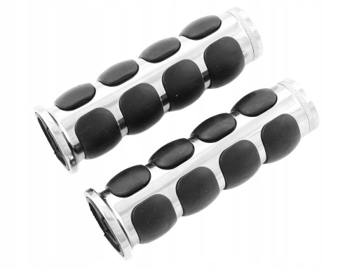 MA-223 - МОТОЦИКЛЕТНЫЕ РЕЗИНОВЫЕ РУЧКИ ДЛЯ РУЛЯ 22 ММ ХРОМ