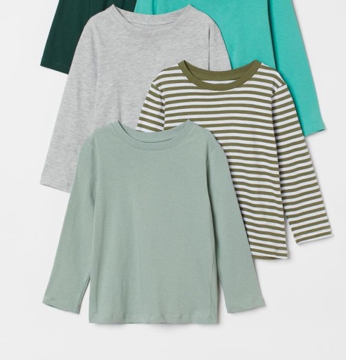 H&M Dżersejowy top 3-pak rozm.92cm,1,5-2L