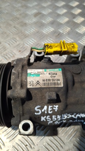 compressor of the air conditioning PEUGEOT 407 2.0HDI