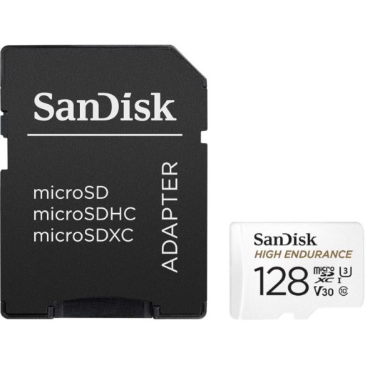 SANDISK HIGH ENDURANCE CARD (rekordéry a monitoring) microSDXC 128GB V3