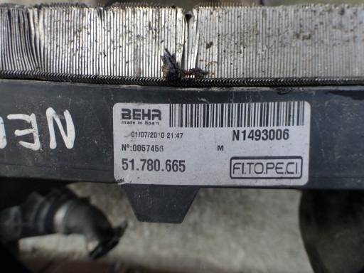 hüttök KOMPLET + ventilátor FIAT FIORINO III 51780655