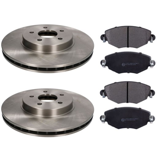 ДИСКИ ПЕРЕДНИЕ + КОЛОДКИ ВЕТЧИНА FORD MONDEO MK3 III 3