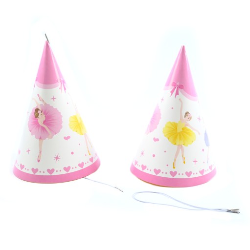 КАПЕЛЮШКИ НА ДЕНЬ НАРОДЖЕННЯ ПАПЕРОВІ 6 ШТ