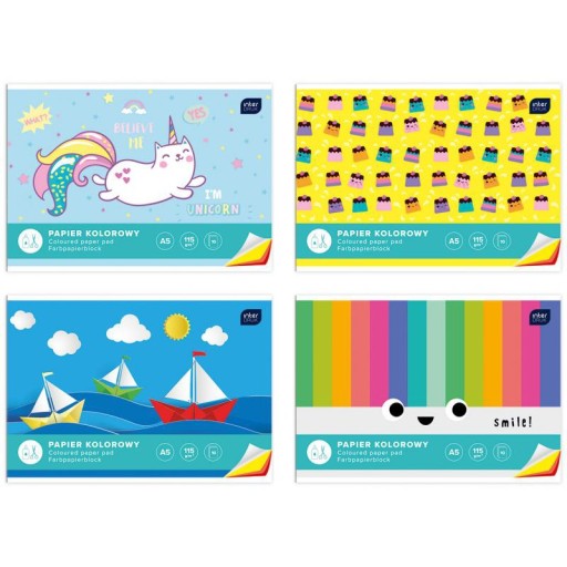 Папір кольоровий А4 Interprint 10 аркушів 115 г/м²