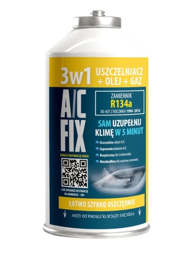 Газ+герметик+масло кондиционера ACFix R134a