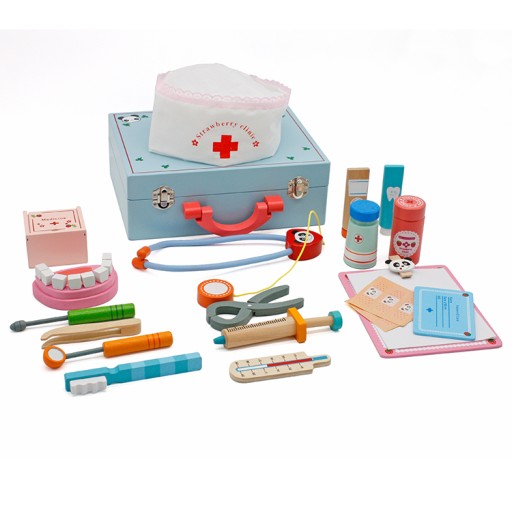 ДЕРЕВ'ЯНА АПТЕЧКА ДОКТОР ВАліза ІНСТРУМЕНТИ