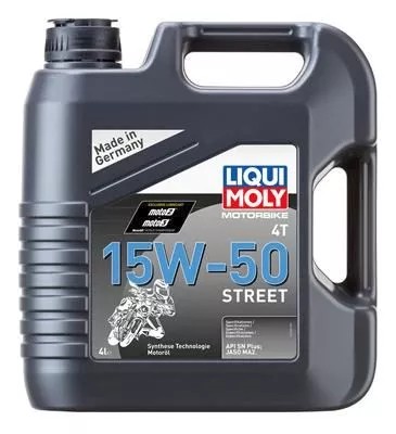 МАСЛО LIQUI MOLY 15W50 4L 4T MOTORBIKE STREET / MOT