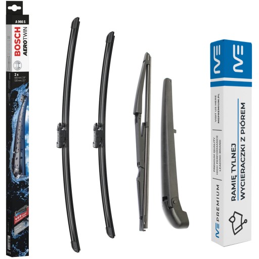 ME-000023 3397118966 - КОМПЛЕКТ СТЕКЛООЧИСТИТЕЛЕЙ СПЕРЕДИ И СЗАДИ FIAT MULTIPLA 06-