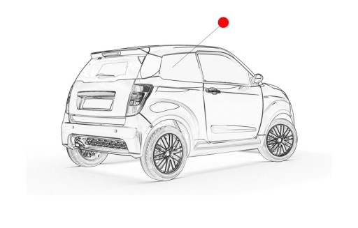 1402158 - СКЛО ПРАВЕ ЗАДНЄ LIGIER JS50 ОРИГІНАЛ