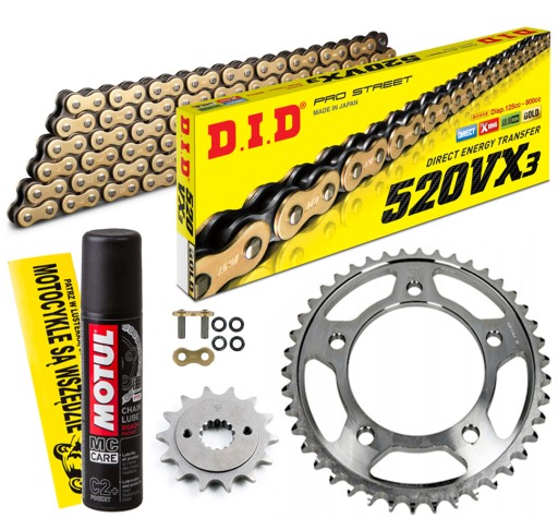 DID520VX3G&B-114 JTF1590.13 - ПРИВОД КОМПЛЕКТ DID ЗЛОТЫЙ JT YAMAHA YZ250F 10-21