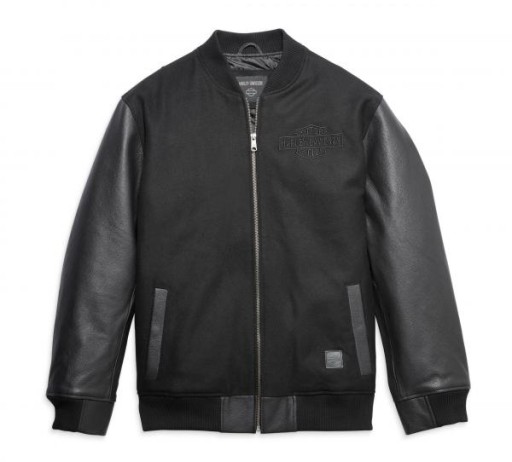 КУРТКА МУЖСКАЯ КОЖАНАЯ HARLEY DAVIDSON VARSITY M
