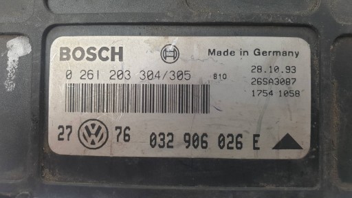 computer Motore ECU 032906026E VOLKSWAGEN GOLF III