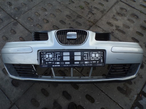 front bumper front SEAT IBIZA 3 III 6L (2) colour SREBRNY without NUMERU