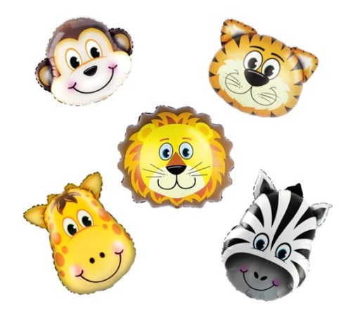 ФОЛЬГОВАНІ КУЛЬКИ SAFARI ZOO ANIMALS 5 шт