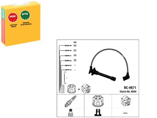 PRO/8650 - Кабелі запалювання honda ngk