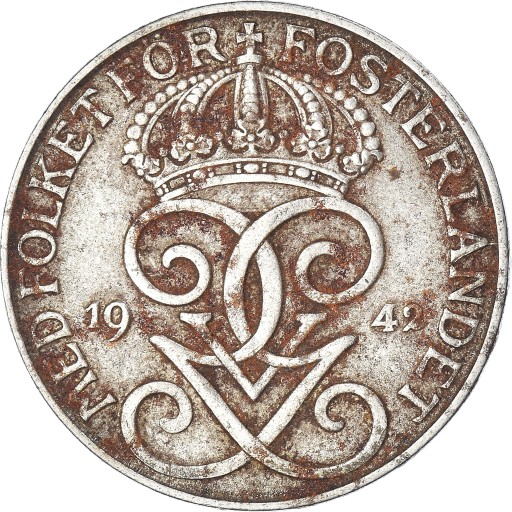 Moneta, Szwecja, 5 Öre, 1942