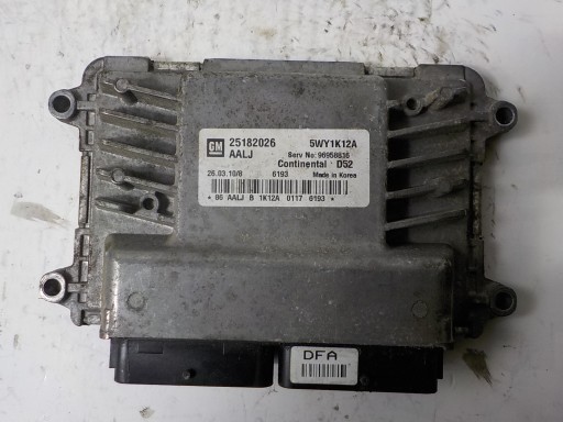 Контроллер компьютера chevrolet spark 25182026 5wy1k12a aalj
