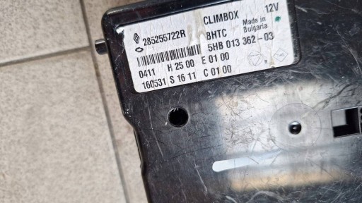 panel ovládání klimatizaci Renault Scenic IV 285255722R