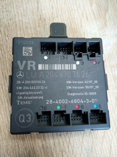2048707626 - Модуль БУ двери MERCEDES W204 GLK орг. *