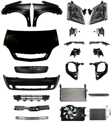 2445 - Opel Meriva 03-06 Ремень бампера Капот Крыло