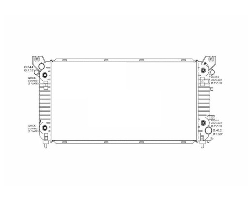 РАДИАТОР CADILLAC ESCALADE 15- 23126402