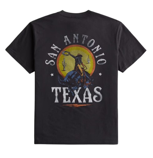 Tričko Hollister uvoľneného strihu M TEXAS San Antonio