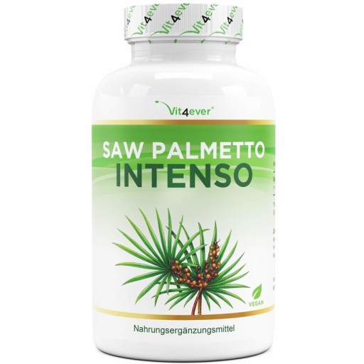 SAW PALMETTO INTENSO 500 mg 180 KAP PALMA SABAŁOWA PROSTATA PCOS