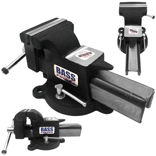 Слесарные тиски 100 мм стальные поворотные 4 