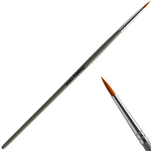 Кисть Happy Color кругла синтетична, розмір 3