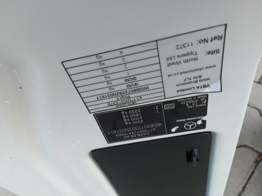 Mercedes Sprinter w907 2020, 2.1 CDI holder seat right