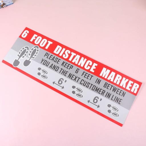 Відстань соціальний знак наклейка на підлогу дистан