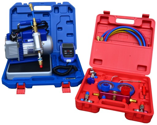 BACOENG Vakuumpumpe Manifold Gauge Klimaanlage Set