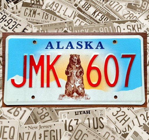 Аляска-номерной знак из США