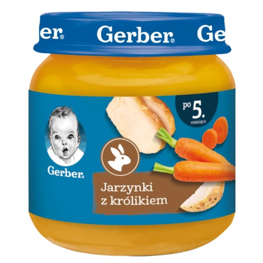 Príkrm Zeleninky s králikom od 5 mesiacov 125 g Gerber