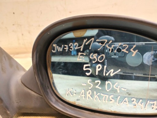 mirror exterior right BMW E90 2007r K:ARKTIS A34/7 5PIN ANGLIK 7906930
