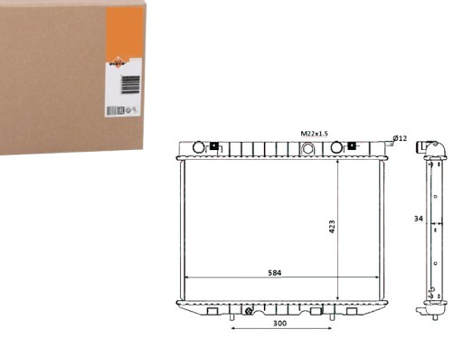 NRF53940(EXT) - NRF РАДИАТОР OPEL FRONTERA 92- NRF