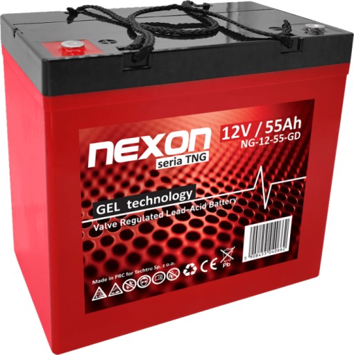 Гелевая батарея nexon tng 55-12 vrla gel 12 в 55 ач ибп троллейбус