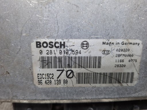 Bedienteil DES MOTORS 0281010594 9642013980 Citroen Peugeot 2.0 HDI