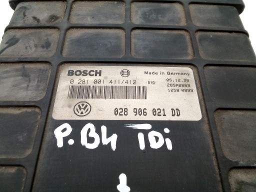 VW Passat B4 1.9 TDI computer control unit of the engine + connecting spoiler