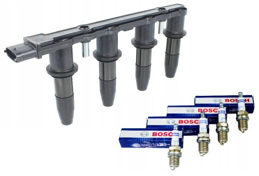 CE20009-12B1 - Катушка зажигания delphi opel astra corsa +свечи bosch super plus +8 fr7dc+