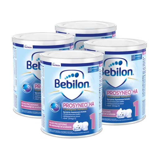 4× Bebilon Prosyneo HA 1 Дитяче молоко для дітей з народження 400 г