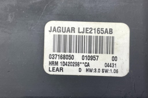 Передний модуль на левое сиденье jaguar xk 8 кабриолет (x100) lje2165ab