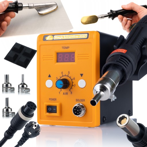 ПАЯЛЬНА СТАНЦІЯ АПАРАТУ ДЛЯ ЗВАРЮВАННЯ ПЛАСТИКОВ 858D + ІР