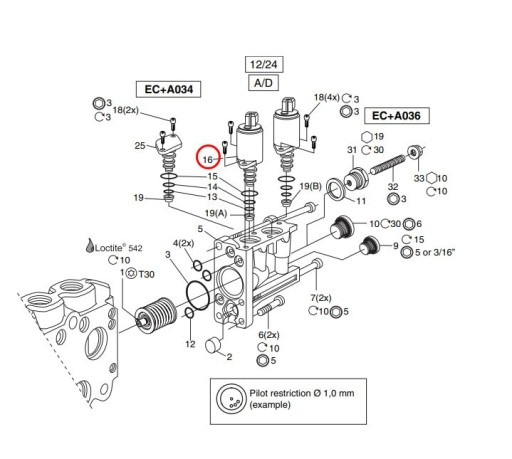 3768316X - Parker соленоїд PVC25 P70cf Gen1, L90LS TM 58402 1