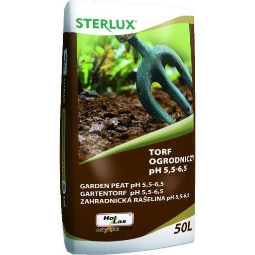 Záhradná rašelina pH 5,5-6,5 50 L Sterlux AGARIS