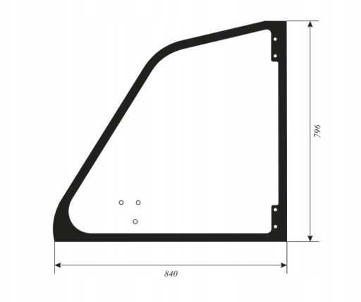 Скло Зелена двері Merlo Panoramic roto 066288