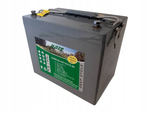 Аккумулятор haze 12 в 80 ач для инвалидной коляски для скутера