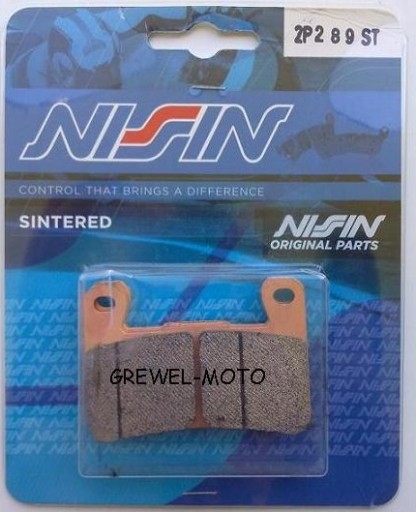 2P289STA - NISSIN 2p289st гальмівні колодки ZX10R GSX-R VZR